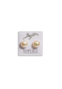 Adelia's - Damen Perlenschmuck 925 Silber Süsswasser Perlen Ohrstecker - weiß
