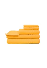 GRACE GRAND SPA - Gästetuch Aktion mit Streifen-Bordüre - Apricot