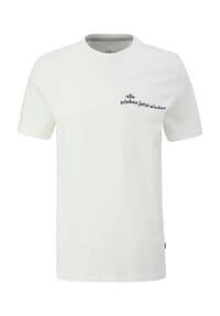 s.Oliver - T-Shirt, Rundhals, für Herren - 01D2 WHITE