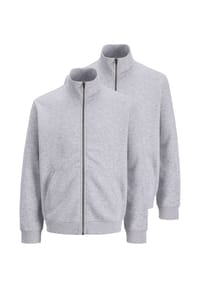 JACK & JONES - Sweatjacke 2er Pack Bradley - Hellgrau / beige