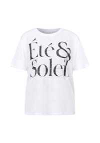 STREET ONE STUDIO - T-Shirt, Rudhals, für Damen - 20000 WHITE
