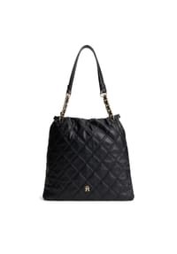 TOMMY HILFIGER TH FEMININE - Shopper, Magnetverschluss, Kunstleder, für Damen - BDS BLACK