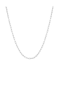 KUZZOÍ - Halskette Herren Gliederkette Oval Basic Fein 925 Silber - Gold