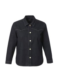 frapp - Jacke Große Größen - raw blue denim