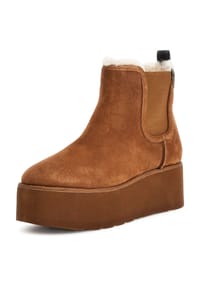 GUESS - Winterstiefeletten, Zuglasche, gefüttert, für Damen - LEA10 BROWN