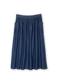 KITE - Damen Mudeford Denim Rock Bio-Baumwolle - Blau
