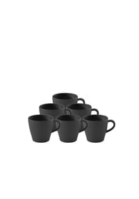 Villeroy & Boch Kaffeetasse 6 Stk Manufacture Rock - Manufacture - schwarz