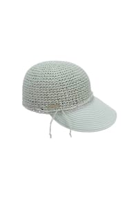 SEEBERGER - Papierstroh Schildkappe  mit großem Schild 53719-0 - 52 PINE GREEN