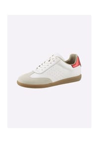 heine - Sneaker - weiß-rot-metallic