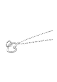 Adelia's Heart Collection - Halskette mit Anhänger – Herz aus 925 Silber - silber