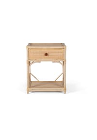 GINER & COLOMER - Nachttische aus Naturrattan, 50 cm, mediterraner Stil – 60 x 50 x 40 cm - Braun