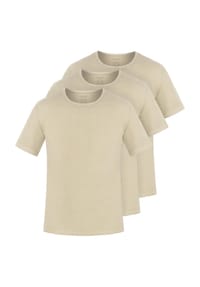 normani® - 3er Set Herren T-Shirts aus Bio-Baumwolle Nyons - Beige