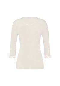 HANRO - Longsleeve Woolen Lace - black