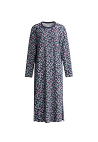 CALIDA - Damen Langarm-Nachthemd, Länge 120 cm Family & Friends - blue night