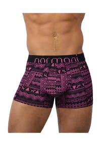 normani® - 6 Stück Boxershorts aus Modal mit Motiv Elegance - Schwarz/Pink