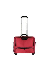 DERMATA - 2 Rollen Businesstrolley 41 cm Laptopfach - blau