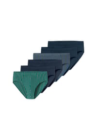 SCHIESSER - Slip 955 Essentials - dunkelblau,grün
