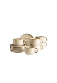 MÄSER Kaffeetassen-Set, Steinzeug Cordelia - Cordelia - Sand