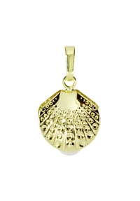 OSTSEE-SCHMUCK® - Anhänger , Muschel , Gold 333/000 - gold