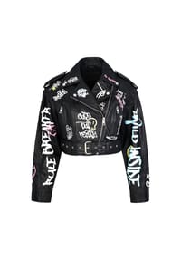 TRUE PRODIGY - Lederjacke Senra - Schwarz