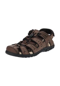 GEOX - Sandalen, Schnellschnürung, atmungsaktiv, für Herren - C6006 DK BROWN