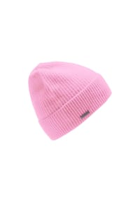 SEEBERGER - Cashmere Beanie mit Aufschlag in Rippen-Muster 18300-2 - 14 RAUCHGRAU