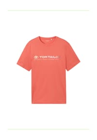 TOM TAILOR - T-Shirt Kurzarmshirt - rot
