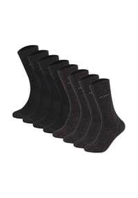 camano® - Unisex Socken - Soft Socks, einfarbig, 8er Pack - Anthrazit