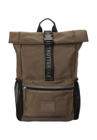 GLOBETROTTER - Rucksack, Rolltop, RFID-Schutz - BLACK/BLACK