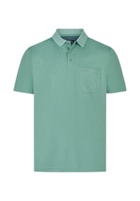 RAGMAN - Poloshirt, Brusttasche, Labelstickerei, für Herren - 73 MARINE MELANGE