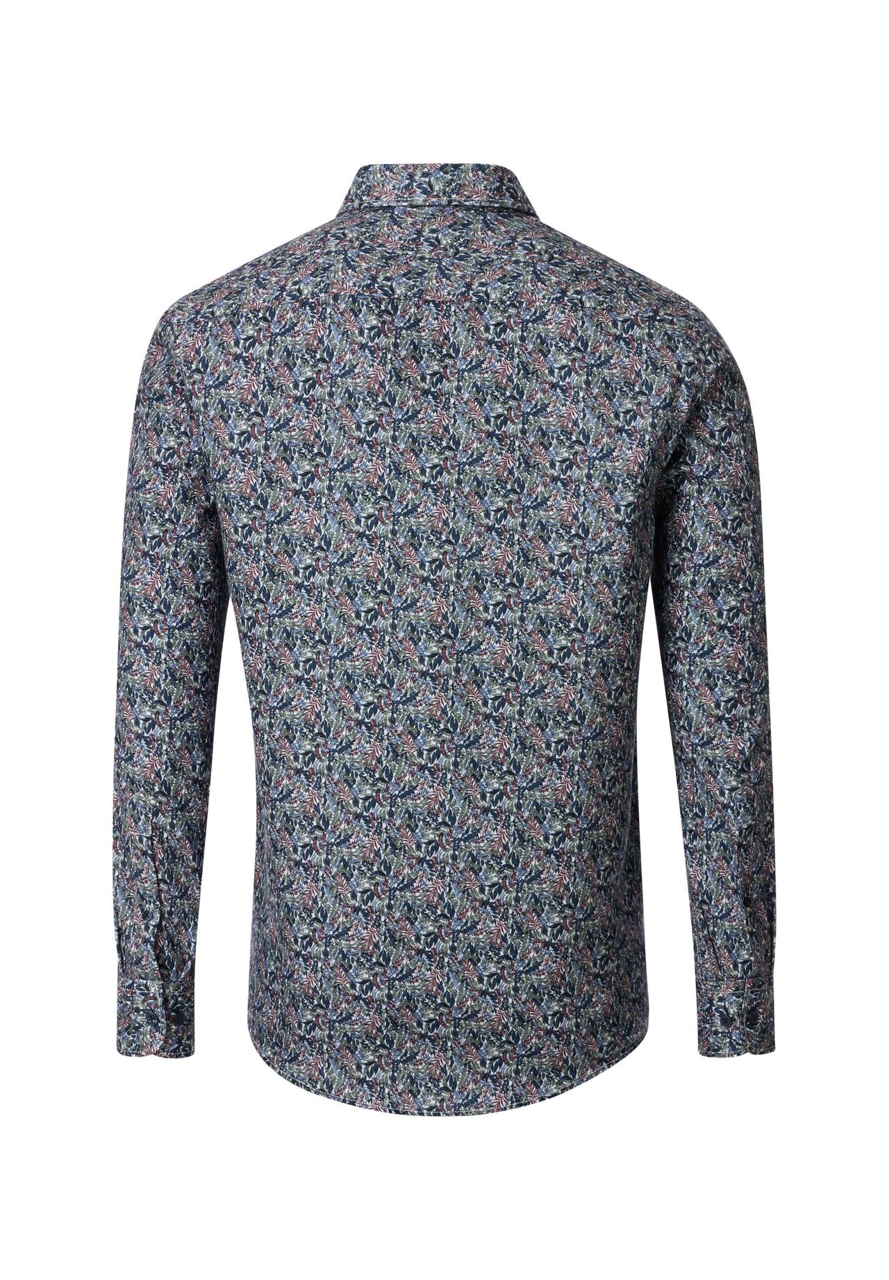 casamoda Freizeithemd, Comfort Fit, Langarm, Under-Button-Down-Kragen, FüR Herren, GrüN|Blau, L