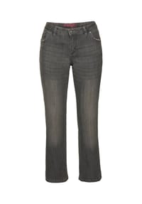 sheego - Bootcut-Jeans - black denim
