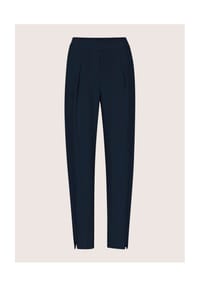 MADELEINE - Barrel-Leg-Hose aus Jersey - marine