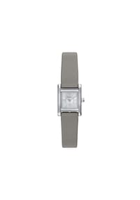 EMPORIO ARMANI - Emporio Armani Damenuhr mit 2-Zeiger-Werk und grauem Lederband, AR11764 - Silber