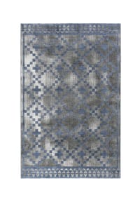 WECONhome - Kurzflorteppich Pleasure 2.0 - Mosaikmuster im Used-Look - grau