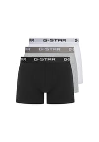 G-STAR RAW - Herren Boxershorts, 3er Pack - ASH, Trunks, Cotton Stretch - Schwarz