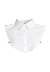 MANGUUN - Bluseneinsatzkragen, Gummibund, für Damen - 0  BLACK