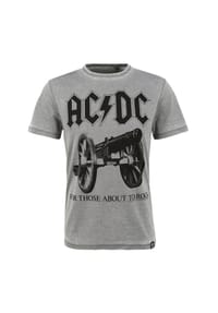 RE:COVERED - T-Shirt AC/DC For Those About to Rock mit coolem Print - Hellgrau