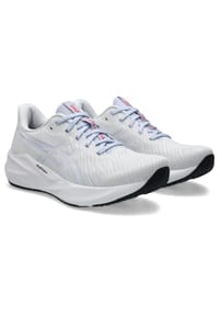 asics - Laufschuhe, Kunstleder, für Damen - WHITE/BLUE FADE