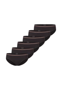 SCHIESSER - Panty 6er Pack Teens Girls Long Life Cotton - Schwarz