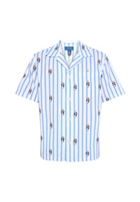 POLO RALPH LAUREN - Schlafanzug-Oberteil Cotton, Reverskragen, für Herren - 003 ISL.BLUE BEAR