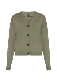 MANGUUN collection - Cardigan, Rippbündchen, für Damen - 1 OLIV