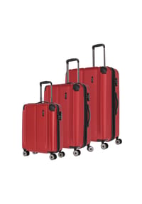 travelite City - City 4-Rollen Kofferset 3tlg. - rot