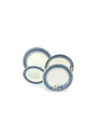 SCHÄFER ELEKTRONIK - Esservice Geschirr-Set aus Porzellan - 24tlg aufregender Design PAVONE - 