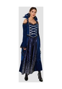 Crazy Days - Kostüm "Königin der Nacht", Spitze, für Damen - BLAU
