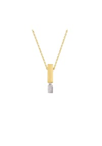 MONCARA - Damen Anhänger mit Kette, 375er Gold,1 Brillant ca. 0,08 Karat - Gelbgold