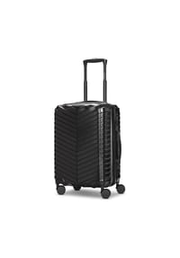 REDOLZ Essentials 18 - Essentials 18 4 Rollen Kabinentrolley S 55 cm mit Dehnfalte - metallic-black shiny