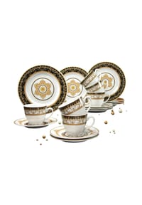 CreaTable Majestosa Schwarz, Kaffeeservice 18-tlg - Majestosa - Schwarz