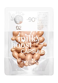 CLARINS MILKY BOOST - Capsules Refill, Face Perfector Fluid - 02