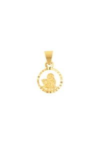 amor Engel - Motivanhänger für Damen und Herren, Unisex, Gold 375 | Engel - Gold